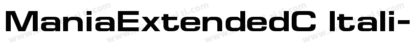 ManiaExtendedC Itali字体转换